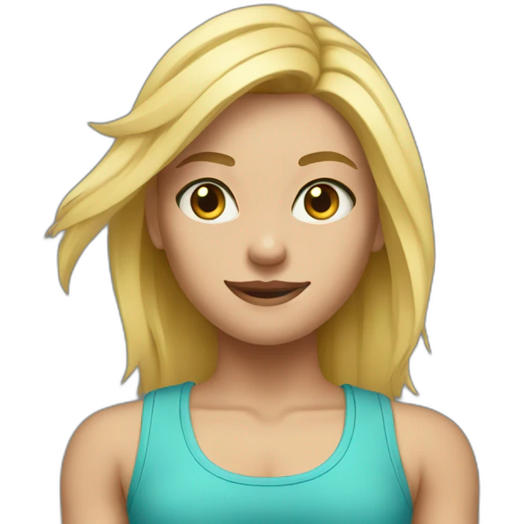 Gym blondie emoji