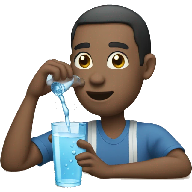 Drinking water  emoji