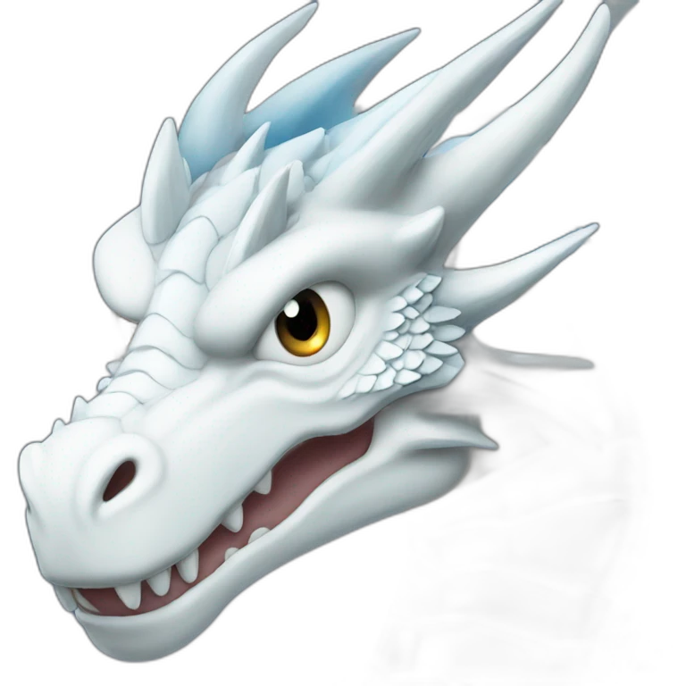 Blue eyes white dragon emoji