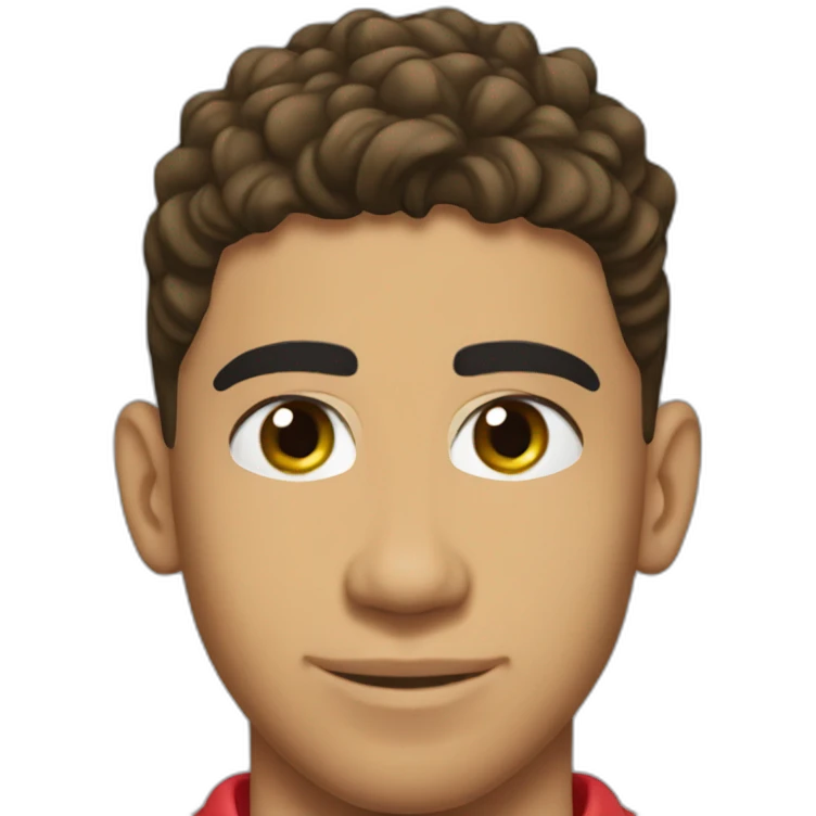 achraf hakimi of moroccan team emoji