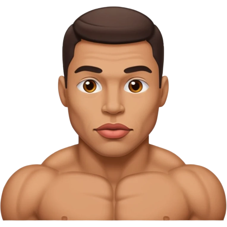 big lips muscular guy more big lips  emoji