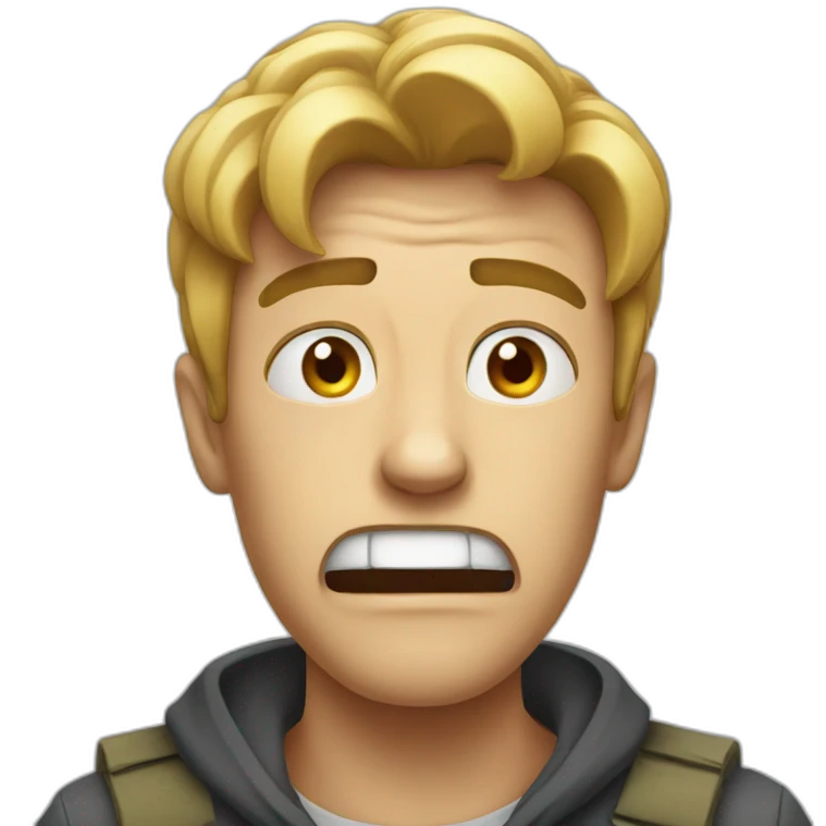 panic face emoji