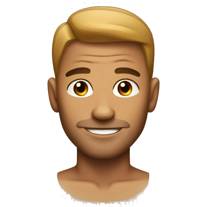 Extremely handsome tan tattooed man emoji