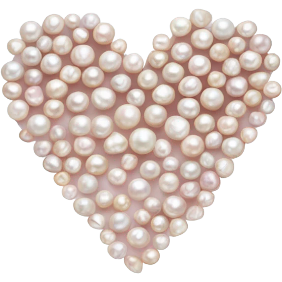 Pearl heart emoji