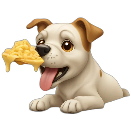 Dog eating emoji