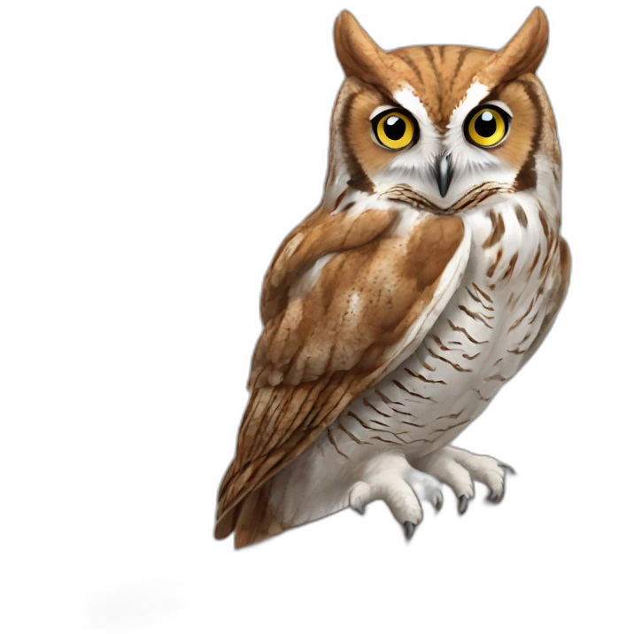 simple eastern screech owl emoji