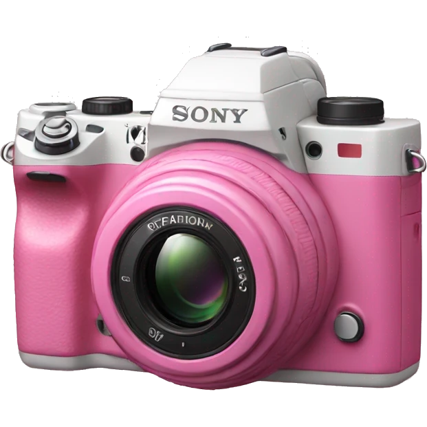 Sony pink camera emoji