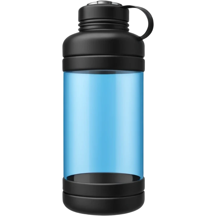 a black gym bottle emoji