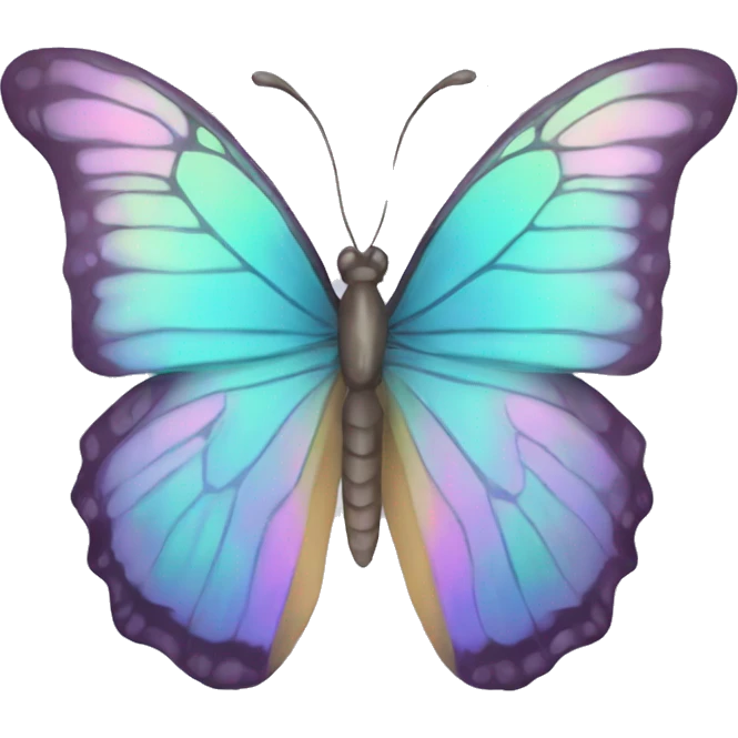 Pastel Iridescent Butterfly emoji