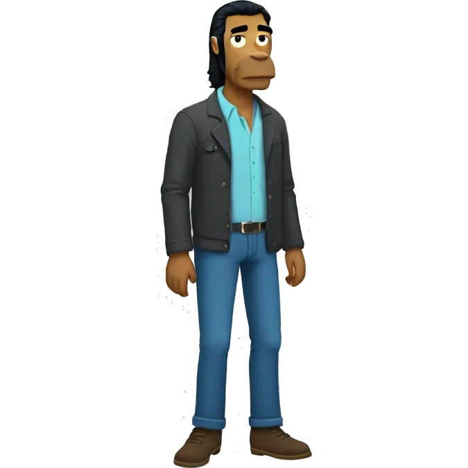 make a full-body emoji of bojack horseman standing emoji