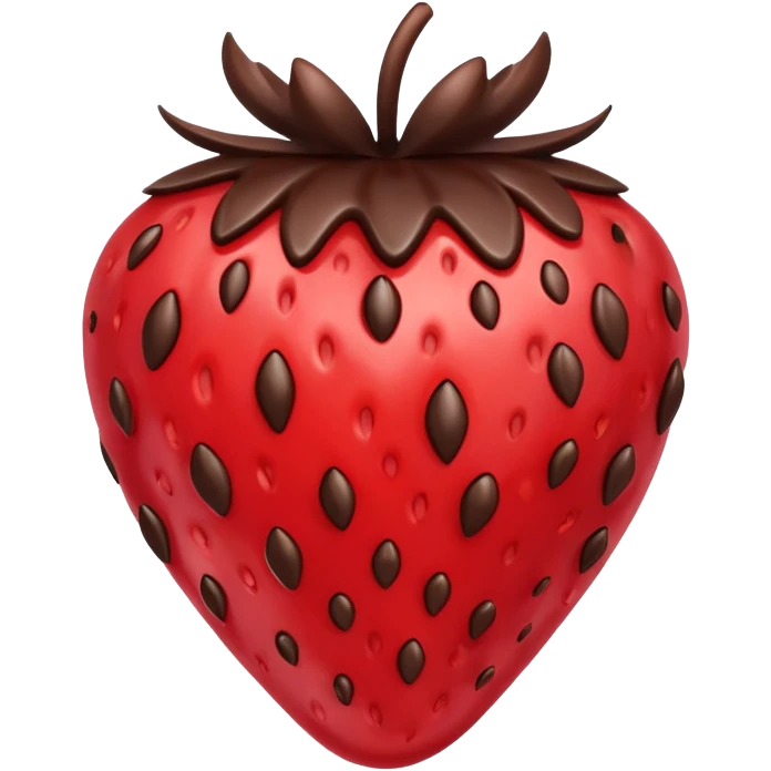 chocolate covered strawberry emoji