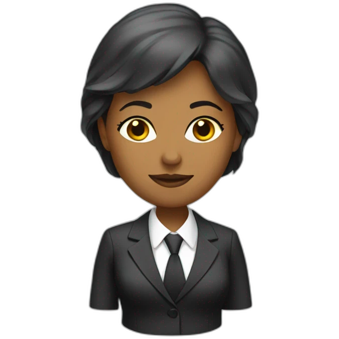 Financial woman in suit emoji