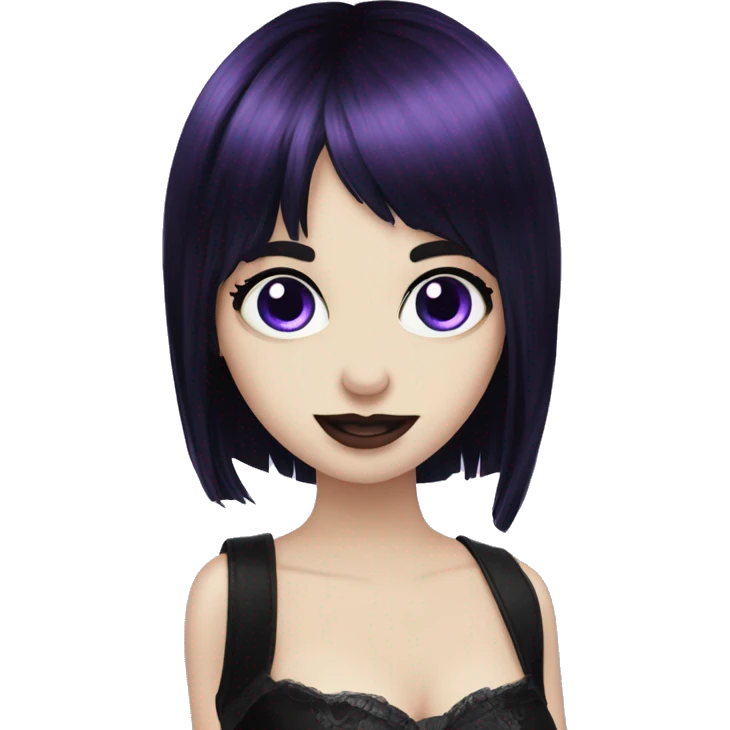 Elissabat-vampire-romantic-bangs-hair-purple-black-blueeyes emoji