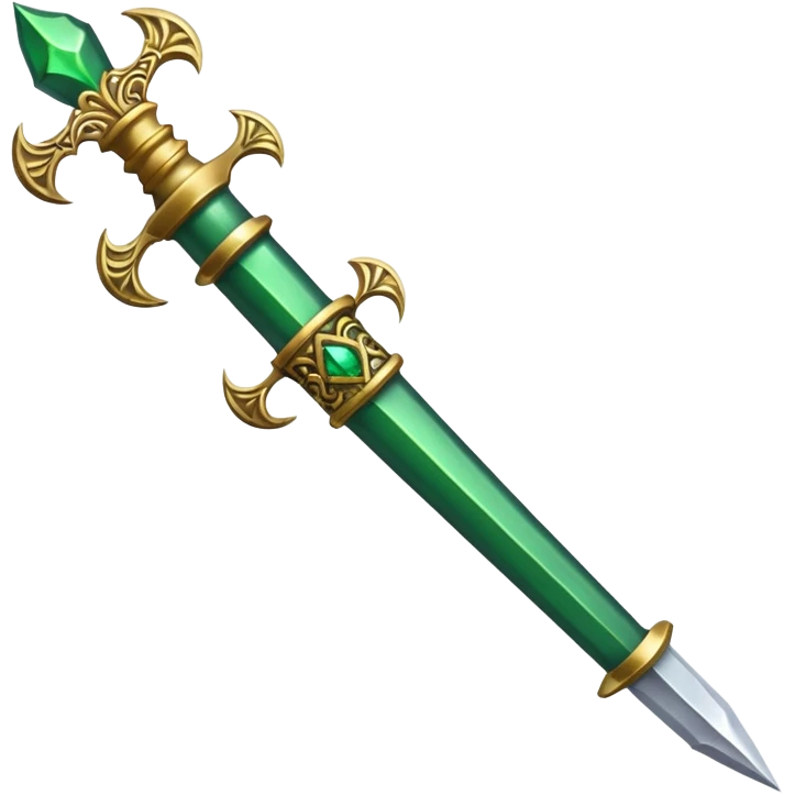 green/poison dagger emoji