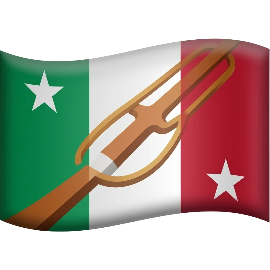Flag of Italy under rule of Mussolini emoji