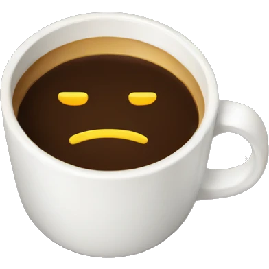 Pixelated coffee emoji
