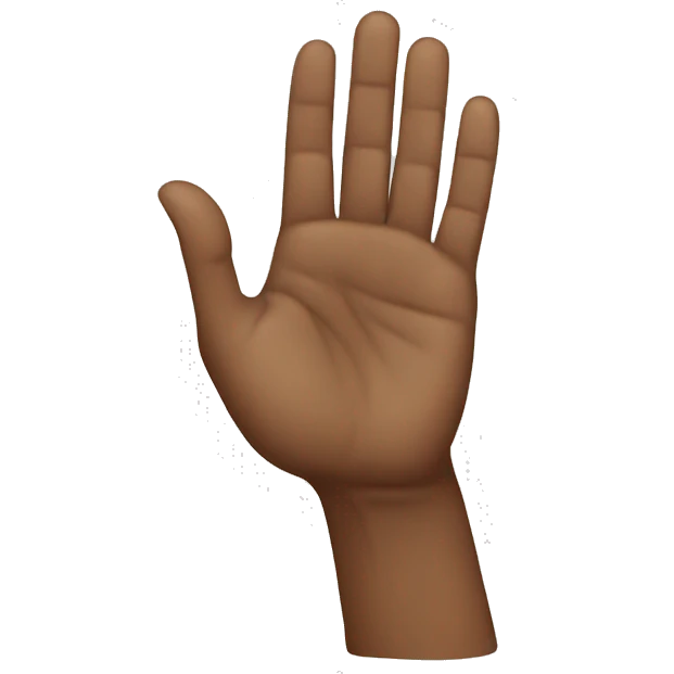 Prayer hand gesture emoji