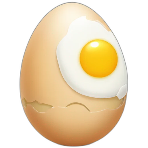 cute Sunny-side-up egg with face  emoji