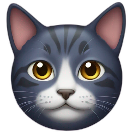 Cat with galaxy skin emoji