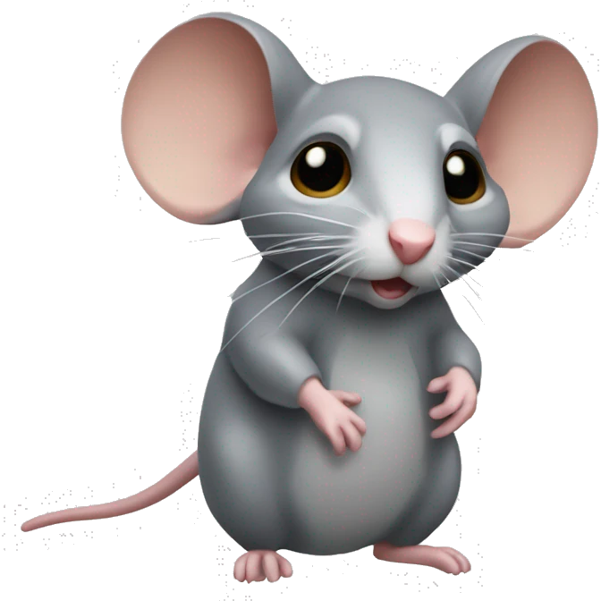 Rat volant de l'argent emoji