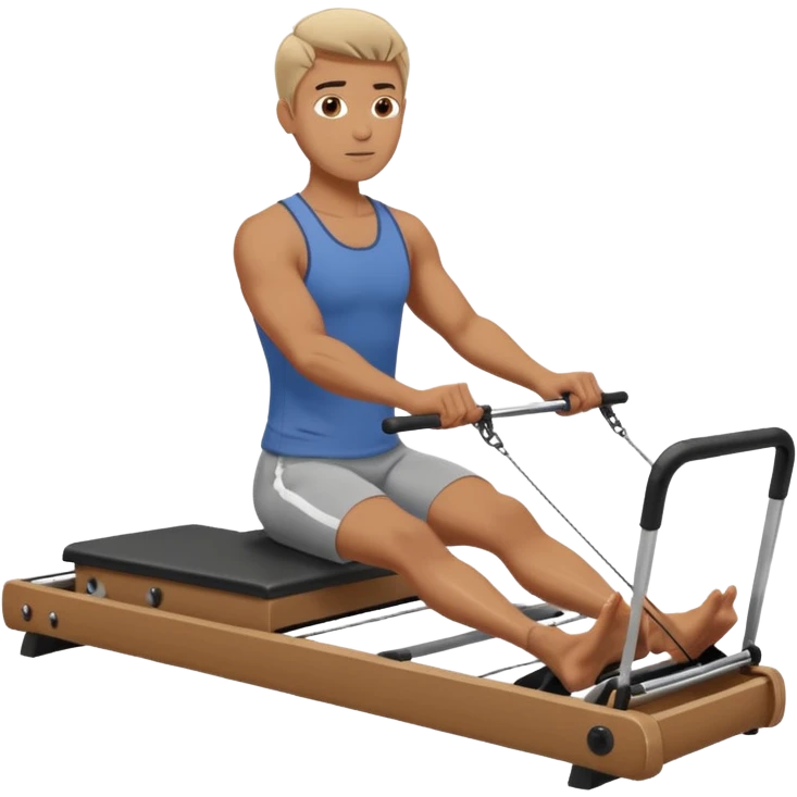 guy workout pilates reformer  emoji