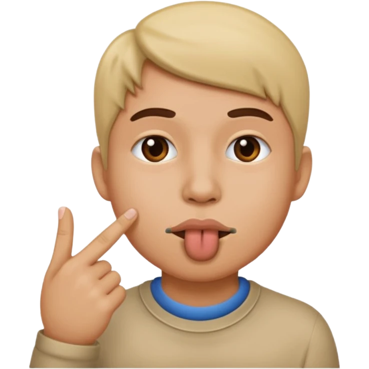 someone with finger in mouth  emoji