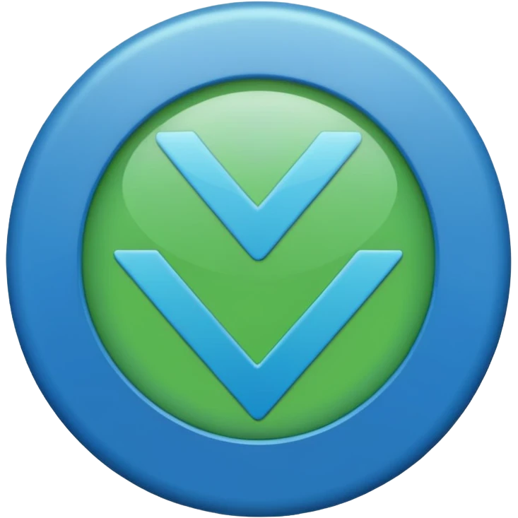 blue circle with a checkmark in the middle emoji