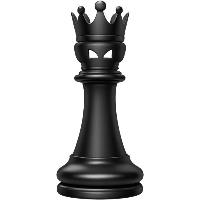 rook chess piece emoji, black, classic chess rook with castle features emoji