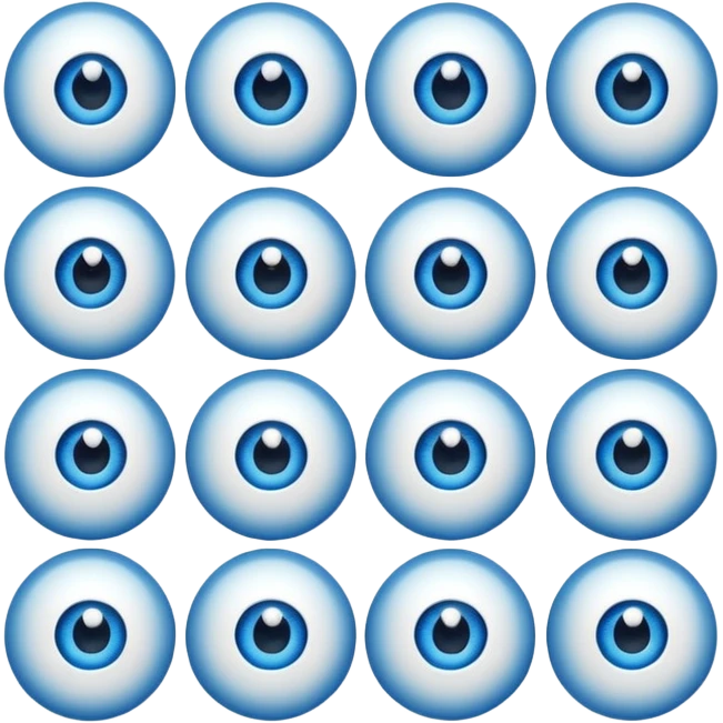 silly eyes, each eye looking a different way emoji