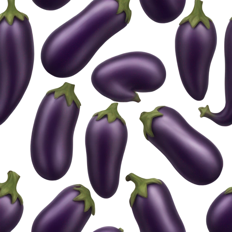 And eggplant with veins  emoji