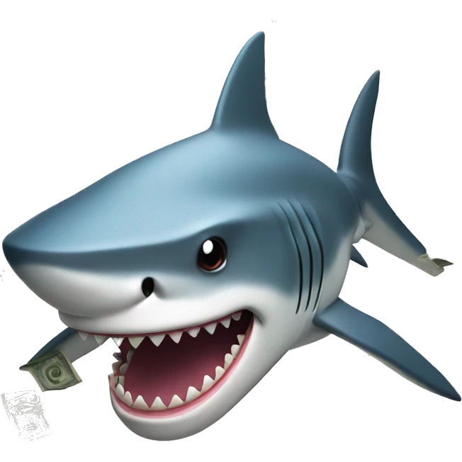 shark with money emoji