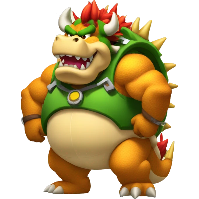 Bowser with a big belly  emoji