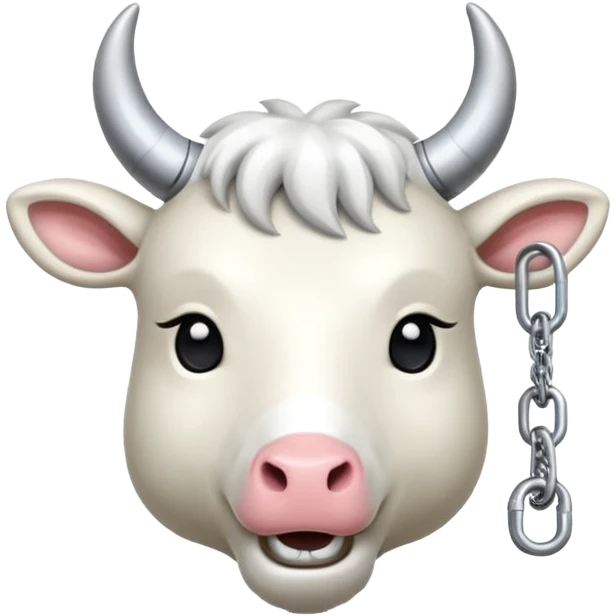 Una cabra con cadenas adiamantadas emoji