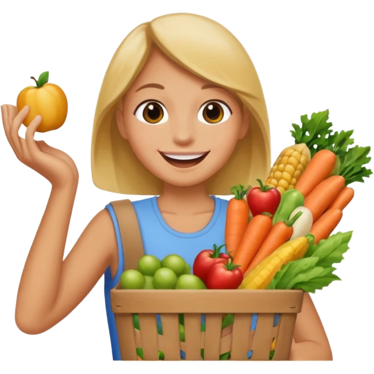 Eating the grocery  emoji