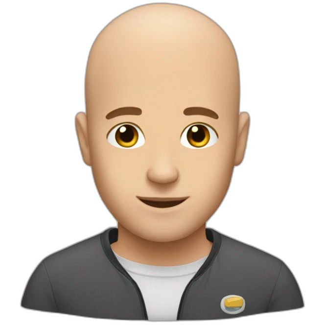 Andrew tate bald hair  emoji