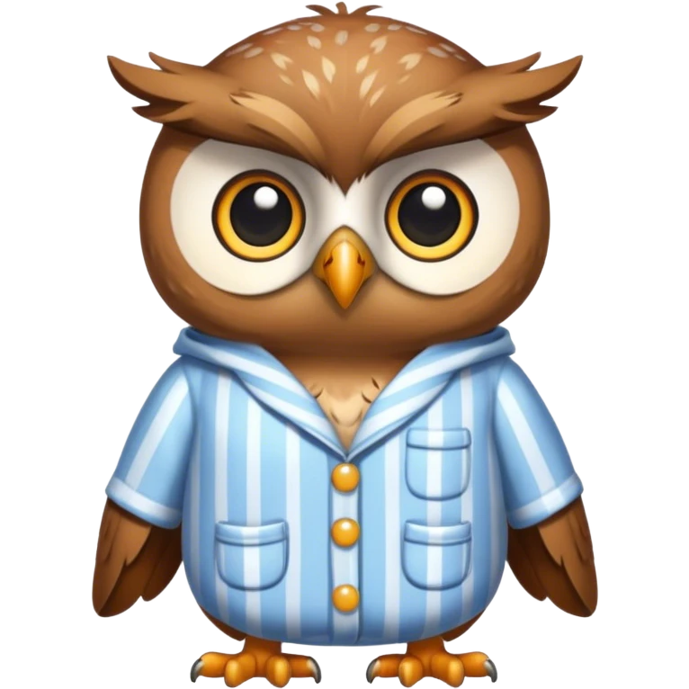 Owl in pajamas  emoji