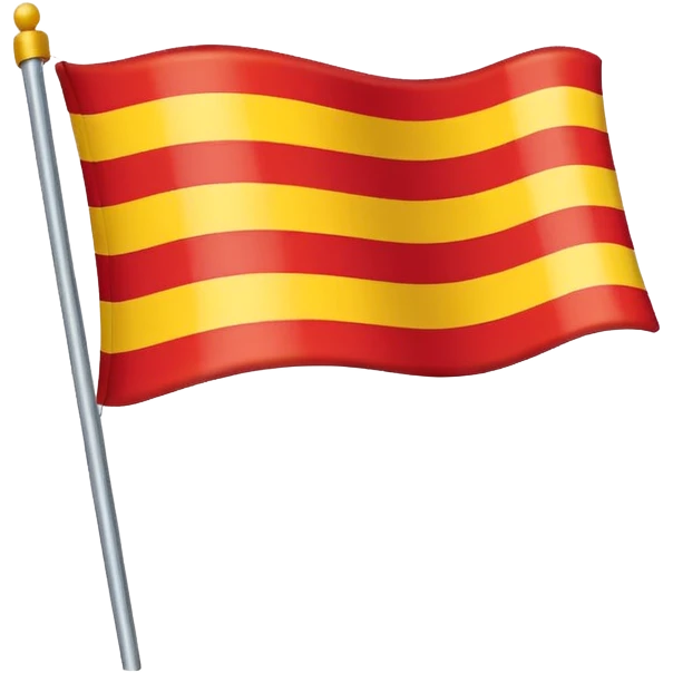 🇨🇴 similar flag with yellow 50% and red 50%strip emoji