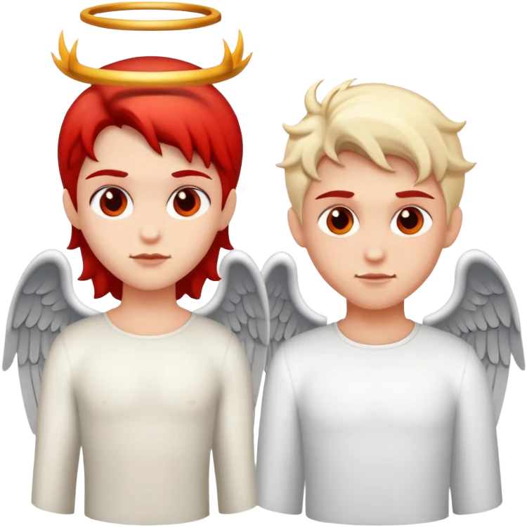 Angel and devil emoji