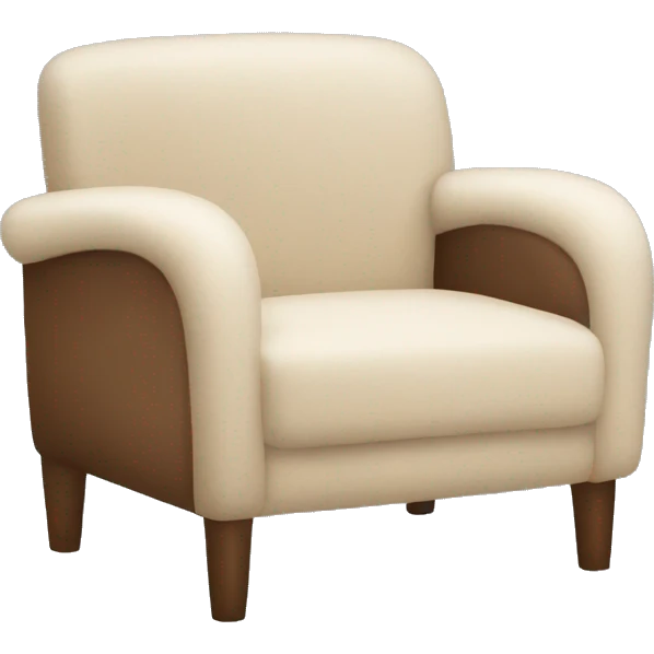 beige sherpa chair emoji