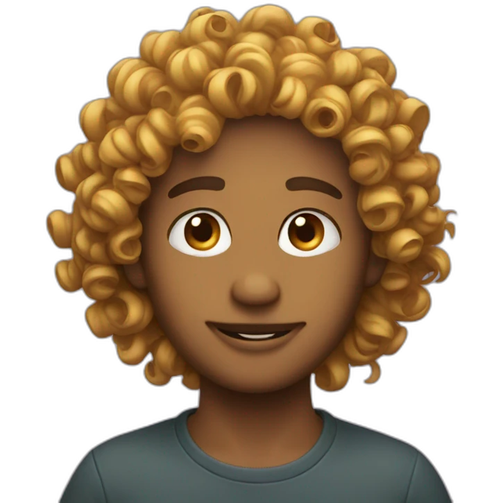 curly hir emoji