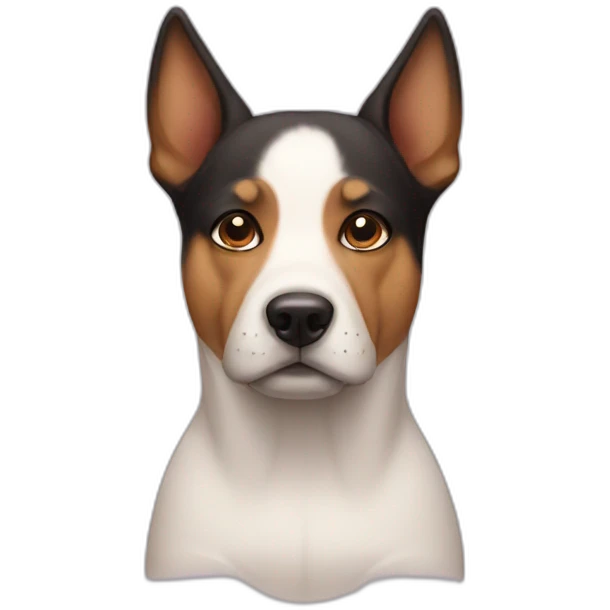 Side eyes dog emoji