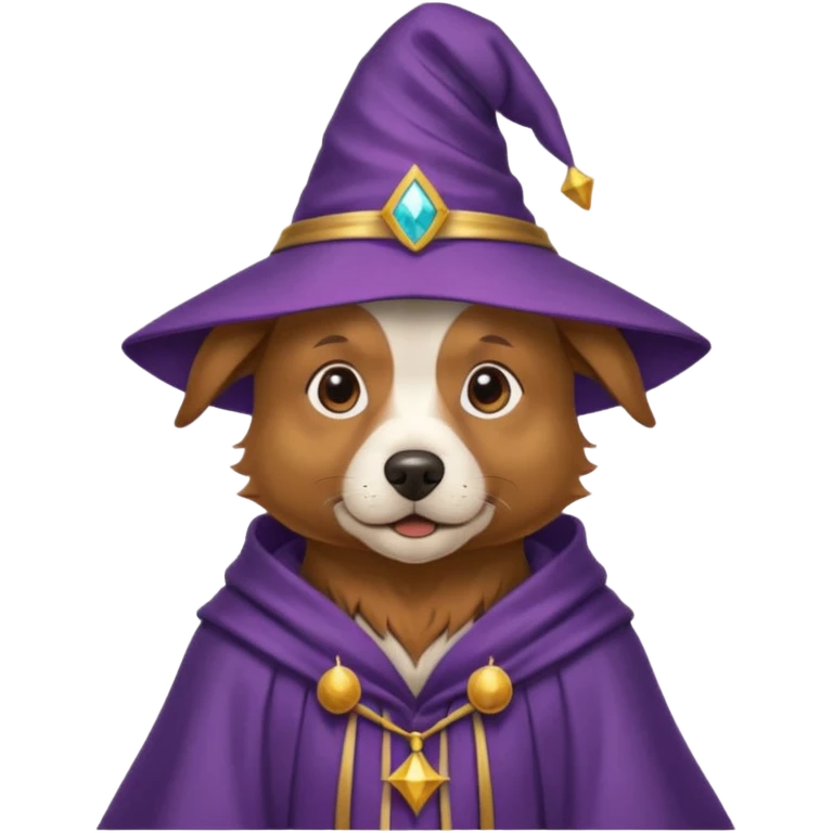 Dog wizard emoji