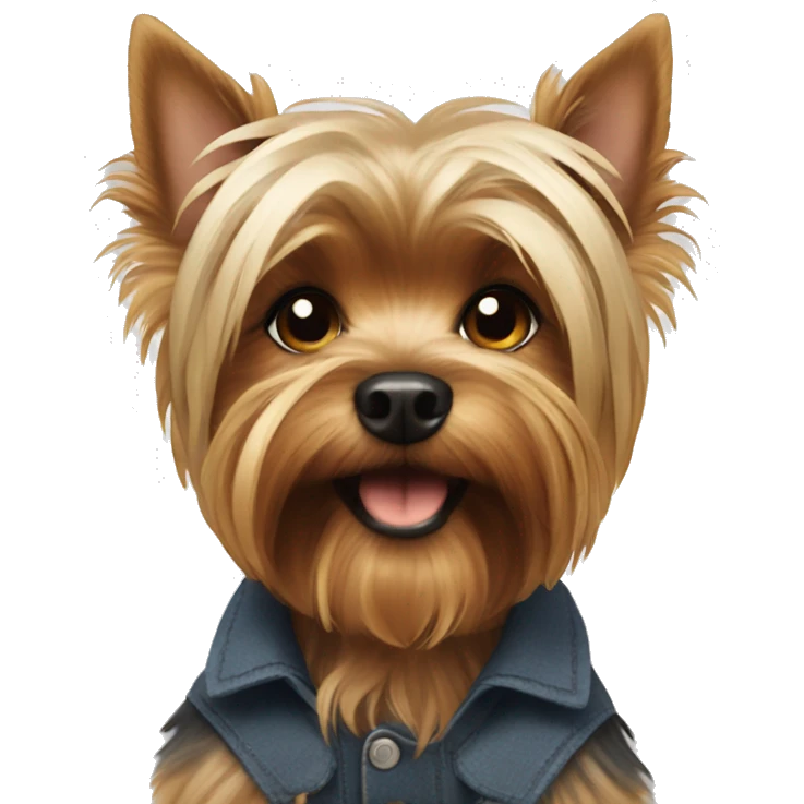 Yorkshire terrier with me emoji