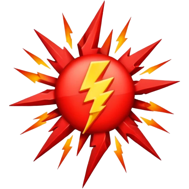 THUNDER red emoji