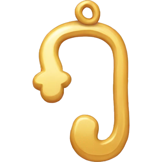 $ shaped earings emoji