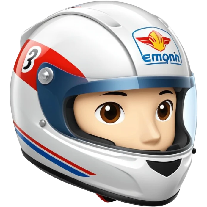 racing driver helmet emoji