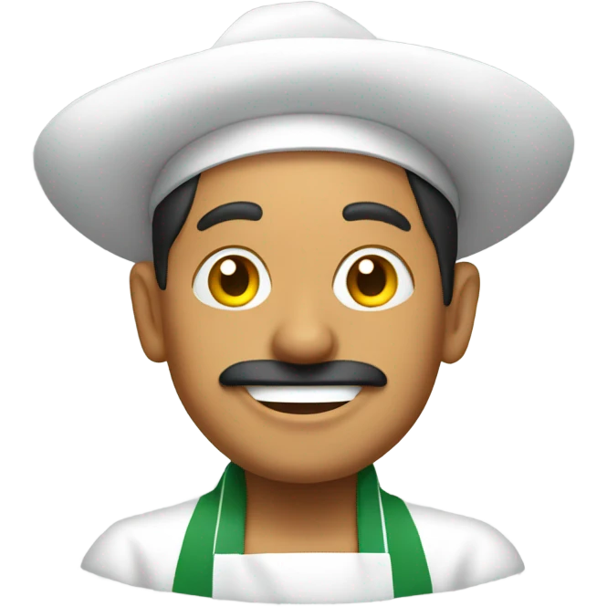 Happy Mexican guy cooking  emoji