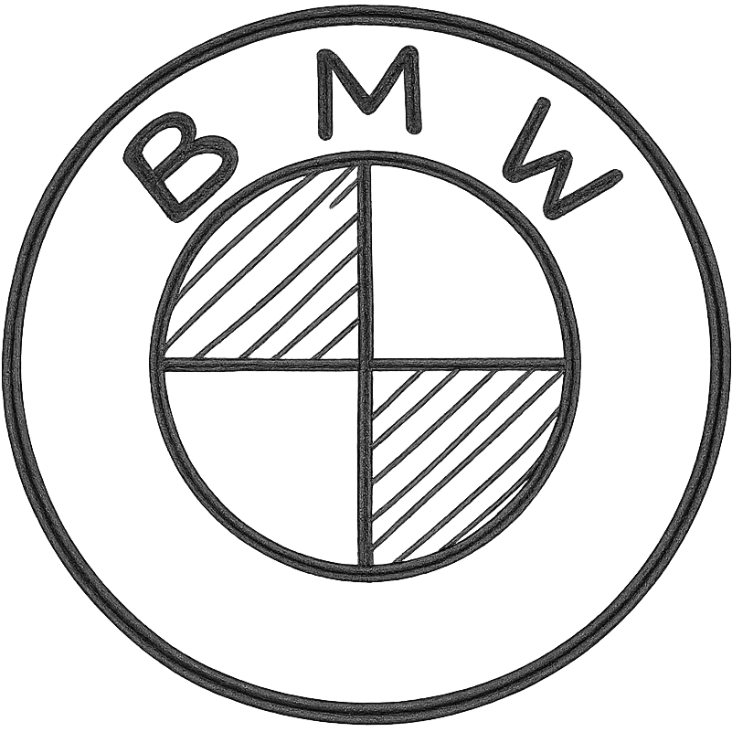 BMW logo black emoji