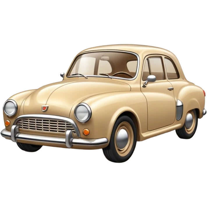 Beige retro car emoji