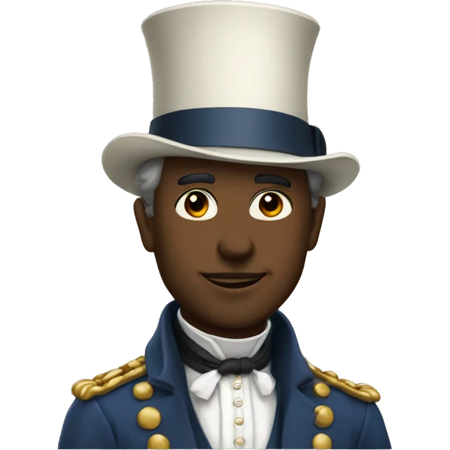 man wearing burette and french clothing emoji